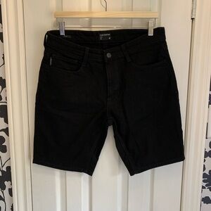 Frank & Oak black Denim Jean Shorts, men’s size 32,jorts,casual,vacation